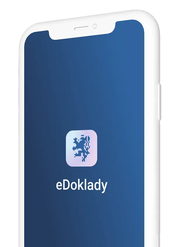 Mobilní telefon s aplikací eDoklady